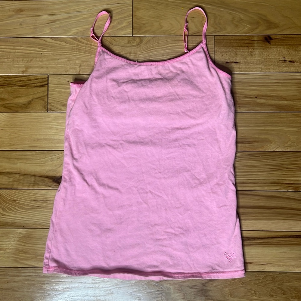 Justice size 14 girls cami pink